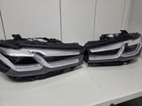 BMW 5 Series G30 G31 F90 LCI Adaptive LED Headlight PAIR OEM 9850581 9850582
