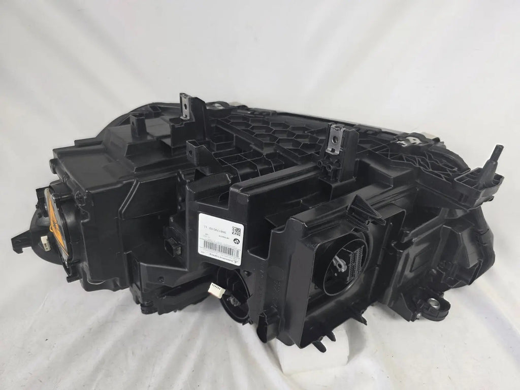 This image displays the right-side Laser headlight for BMW models X5 G05, X5 M F95, X6 G06, and X6 M F96, featuring OEM genuine quality with part number 9481790. This used original headlamp is designed for a precise factory fit and delivers advanced BMW Laserlight technology, ensuring superior illumination, modern styling, and high-performance visibility for these premium SUV models.