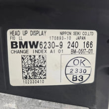 Load image into Gallery viewer, BMW 2011-2013 F10 F11 HEAD-UP DISPLAY HUD MONITOR UNIT IN DASHBOARD OEM 9240166