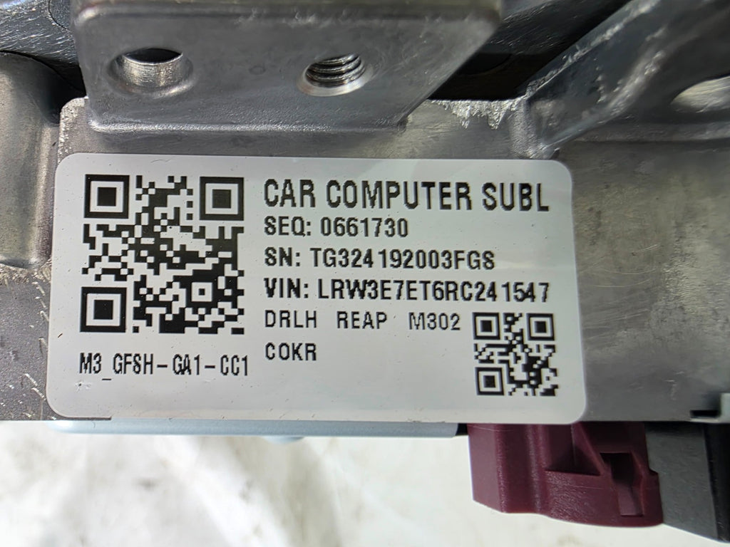 2024 - 2025 TESLA MODEL 3 CAR MEDIA COMPUTER CONTROLLER MODULE UNIT OEM