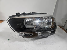 Load image into Gallery viewer, This image displays the left-side LED headlight for the BMW 1 Series F20 and F21 models, featuring OEM genuine quality with part number 7358391. This used original headlamp offers bright LED illumination, precise factory fitment, and durable performance, perfectly suited for the sporty and compact design of the BMW 1 Series