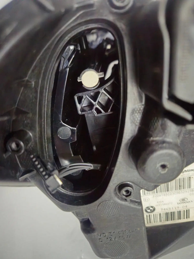 This image shows the left-side ICON Adaptive LED headlight for BMW models iX3 G08, X3 G01, X3 M F97, X4 G02, and X4 M F98, featuring OEM genuine quality with part number 7466119. This used original headlamp is designed to deliver BMW’s signature Adaptive LED lighting with ICON styling, ensuring precise fitment, enhanced visibility, and modern aesthetics for these high-performance models.