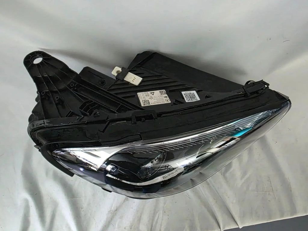 This image features the right-side MultiBeam LED headlight for the Mercedes-Benz E-Class W213 Facelift (FL) model, with OEM genuine quality and part number A2139068409. This used original headlamp is designed for the facelifted W213, offering precision-fit installation, advanced MultiBeam LED technology for adaptive lighting, and the premium performance expected from Mercedes-Benz components.