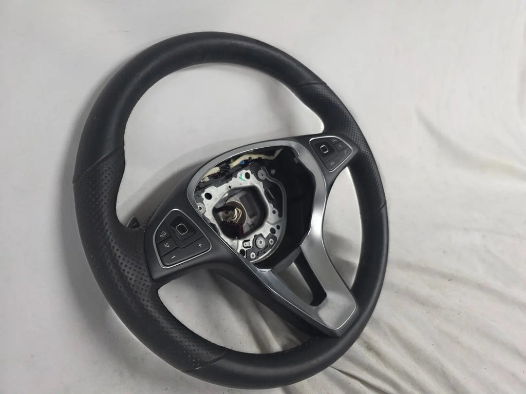 MERCEDES E-CLASS W213 GENUINE OEM STEERING WHEEL BLACK LEATHER A0004607903