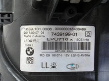 Load image into Gallery viewer, This image shows the left-side LED headlight for the BMW 5 Series G30 and G31 models, featuring OEM genuine quality with part number 7439199. This used original headlamp is engineered for a precise fit on the left side, offering bright and efficient LED illumination, modern styling, and the reliable performance expected from BMW components.