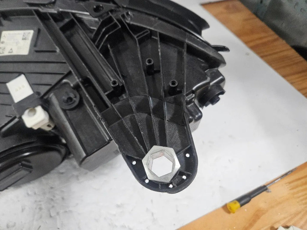 This image displays the right-side Multibeam LED headlight for the Mercedes-Benz E-Class W213 Facelift model, featuring OEM genuine quality with part number A2139066810. The headlight is an original Mercedes component, designed specifically for the facelifted W213 E-Class, offering advanced Multibeam LED lighting technology for superior road visibility and performance. This is a used but authentic part, ensuring compatibility and reliability.