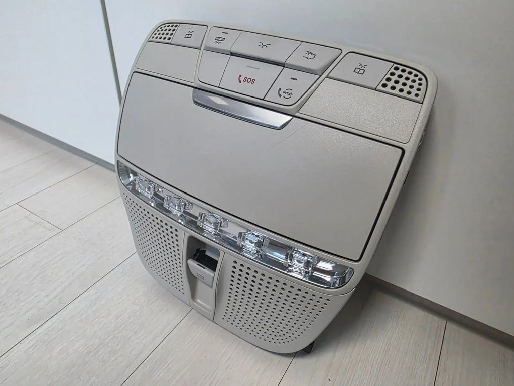 2017-2022 Mercedes E350 Gray Overhead Roof Mounted Lamp Console w/ Sunroof OEM