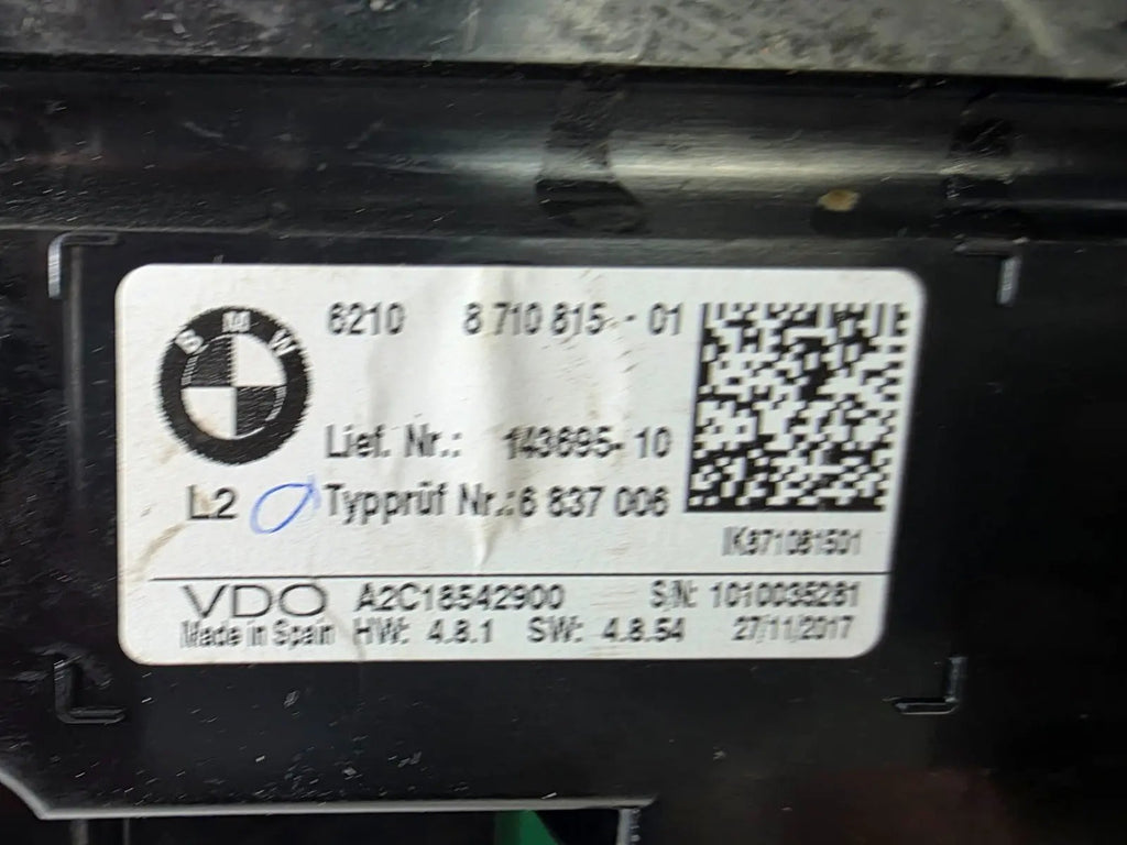 BMW F20 F21 F45 Instrument Cluster Diesel Speedometer Clocks OEM GENUINE 8710815