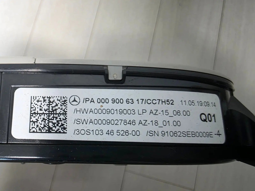 2017-2022 Mercedes E350 Gray Overhead Roof Mounted Lamp Console w/ Sunroof OEM