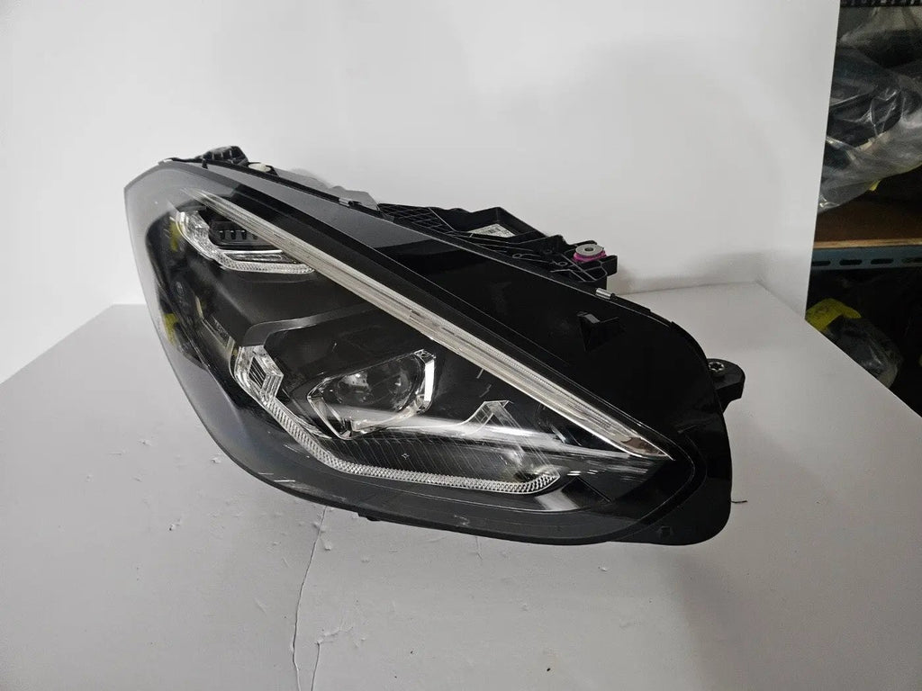 This image shows the right-side LED headlight for the BMW Z4 G29 model, featuring OEM genuine quality with part number 5A2DB96. This used original headlamp is designed for a precise fit on the G29, delivering bright LED illumination, sporty styling, and reliable performance that complements the dynamic design of the BMW Z4.