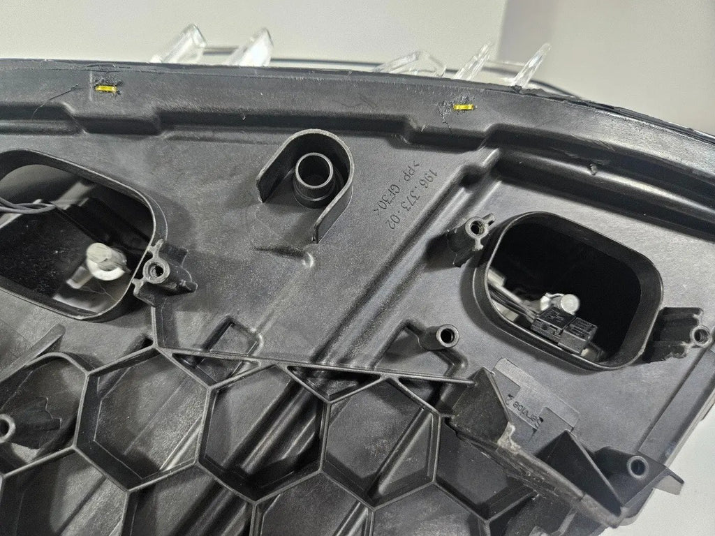 This image displays the right-side LED headlight for the BMW 1 Series F20 and F21 LCI (facelift) models, featuring OEM genuine quality with part number 7414142. This used original headlamp is engineered for a precise fit on the facelifted 1 Series, offering bright LED illumination, modern styling, and reliable performance from an authentic BMW component#6