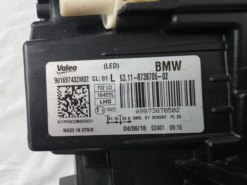 🚗🚗 BMW 4 Series F32 F33 F36 F80 F82 F83 LCI LED Headlight LEFT GENUINE 8738705