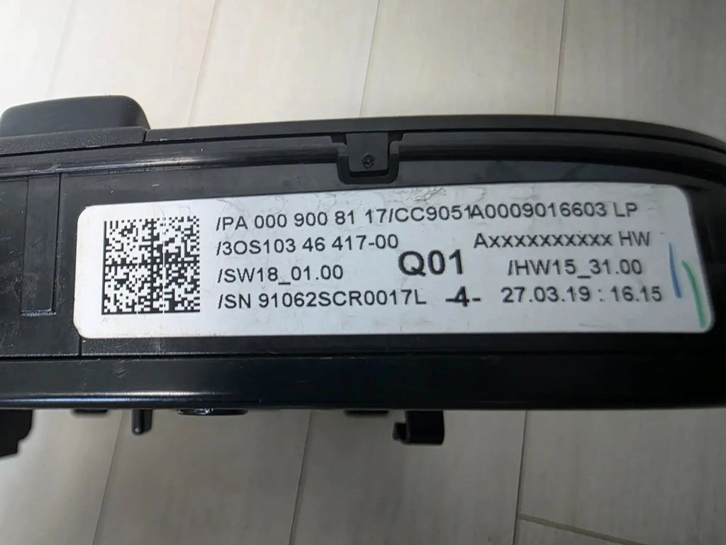 2018-2020 MERCEDES S CLASS W222 SEDAN FRONT OVERHEAD DOME LIGHT LAMP BLACK OEM