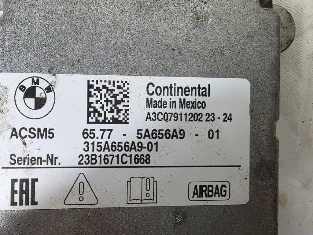 BMW 5 6 X3 X4 X5 X6 X7 OEM Restraint Control Diagnostic Computer Module 5A656A9