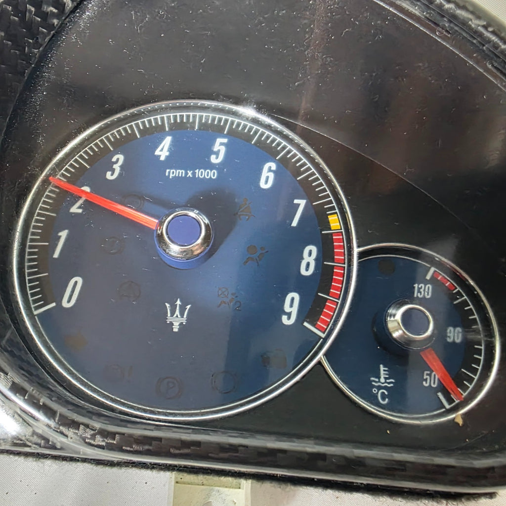 2008 - 2012 Maserati GranTurismo MC Front Carbon Fiber Instrument Cluster OEM