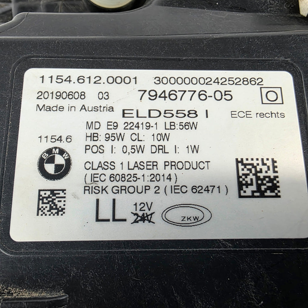 🚗🚗BMW 7 Series G11 LCI, G12 LCI Laser Headlight RIGHT USED OEM GENUINE 7946776