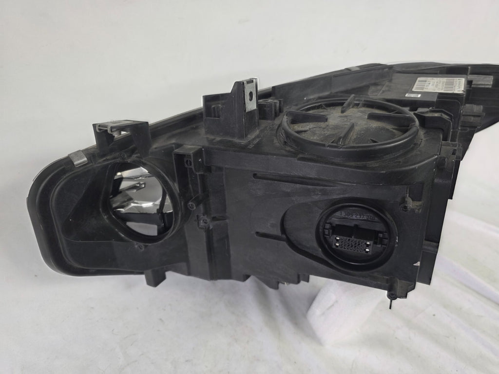 Genuine used BMW Adaptive LED headlight for 4 Series models F32, F33, F36, F80 LCI, F82, and F83. This right-side OEM headlamp, part number 7377842, is designed with adaptive lighting technology for improved visibility and performance. The image highlights the complete original headlight unit in used condition, including the clear lens, mounting points, and electrical connectors — ideal for replacement on compatible BMW models.