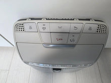 Load image into Gallery viewer, 2017-2022 Mercedes E350 Gray Overhead Roof Mounted Lamp Console w/ Sunroof OEM
