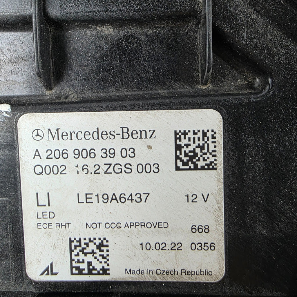 🚗 Mercedes-Benz C-Class W206 LED High performance LEFT USED GENUINE A2069063903