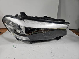 This image features the right-side LED headlight for the BMW 5 Series G30 and G31 models, with OEM genuine quality and part number 7439200. This used original headlamp is designed for a perfect fit on the right side, delivering bright LED illumination, modern styling, and the premium performance expected from authentic BMW components