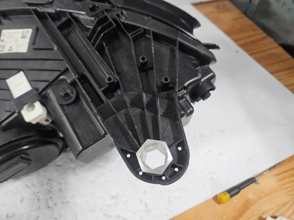 This image displays the right-side Multibeam LED headlight for the Mercedes-Benz E-Class W213 Facelift model, featuring OEM genuine quality with part number A2139066810. The headlight is an original Mercedes component, designed specifically for the facelifted W213 E-Class, offering advanced Multibeam LED lighting technology for superior road visibility and performance. This is a used but authentic part, ensuring compatibility and reliability.