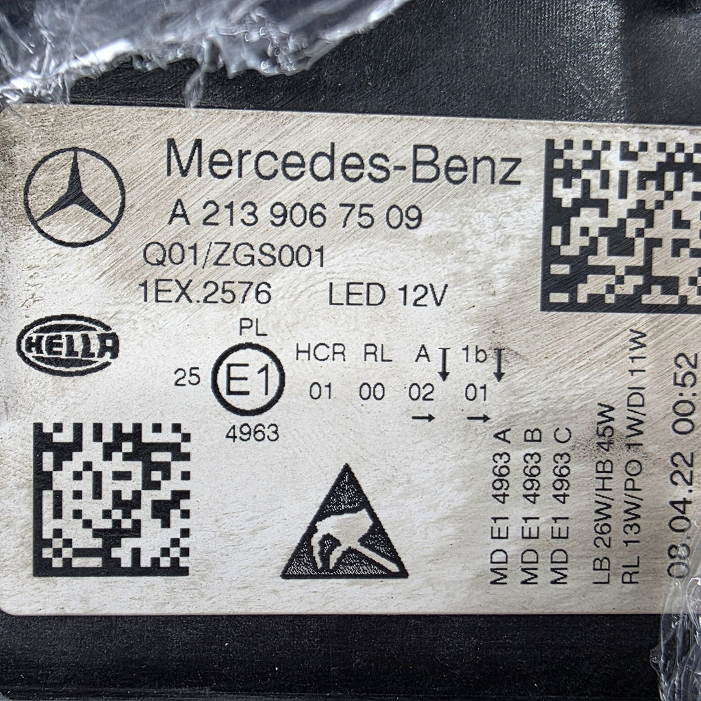 🚗🚗 Mercedes-Benz E-Class W213 FL Full LED LEFT USED OEM GENUINE A2139067509