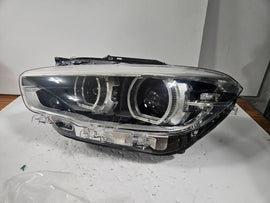 This image shows the left-side LED headlight for the BMW 1 Series F20 and F21 LCI (facelift) models, featuring OEM genuine quality with part number 7453517. This used original headlamp is engineered for a precise fit, delivering bright and efficient LED illumination along with the premium styling and performance expected from BMW's facelifted 1 Series.