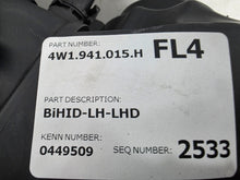 Load image into Gallery viewer, This image shows the left-side headlight for the 2014–2019 Bentley Flying Spur, featuring OEM genuine quality with part number 4W1941015H. This used original headlamp is in excellent condition, offering premium illumination, elegant design, and a precise fit for Bentley’s high-end luxury sedan