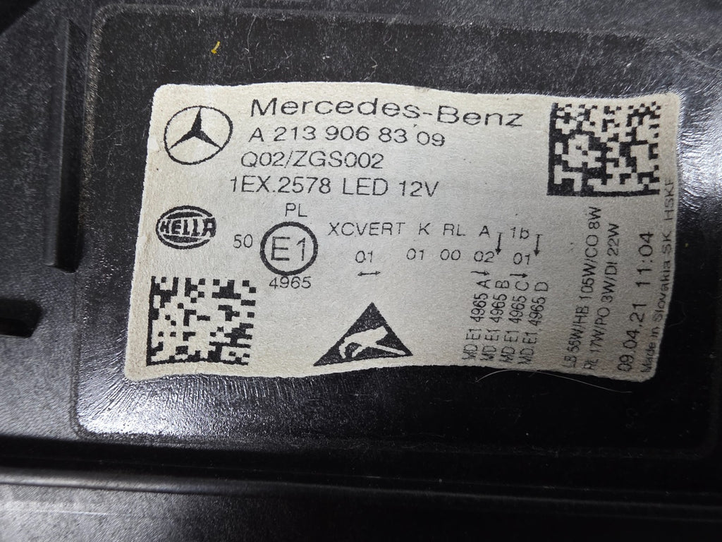 🚗Mercedes Benz E-Class W213 FL Multibeam LED LEFT Side OEM Genuine A2139068309