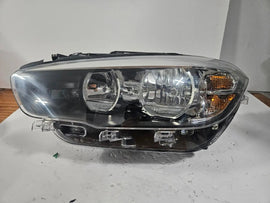 This image displays the left-side LED headlight for the BMW 1 Series F20 and F21 models, featuring OEM genuine quality with part number 7358391. This used original headlamp offers bright LED illumination, precise factory fitment, and durable performance, perfectly suited for the sporty and compact design of the BMW 1 Series