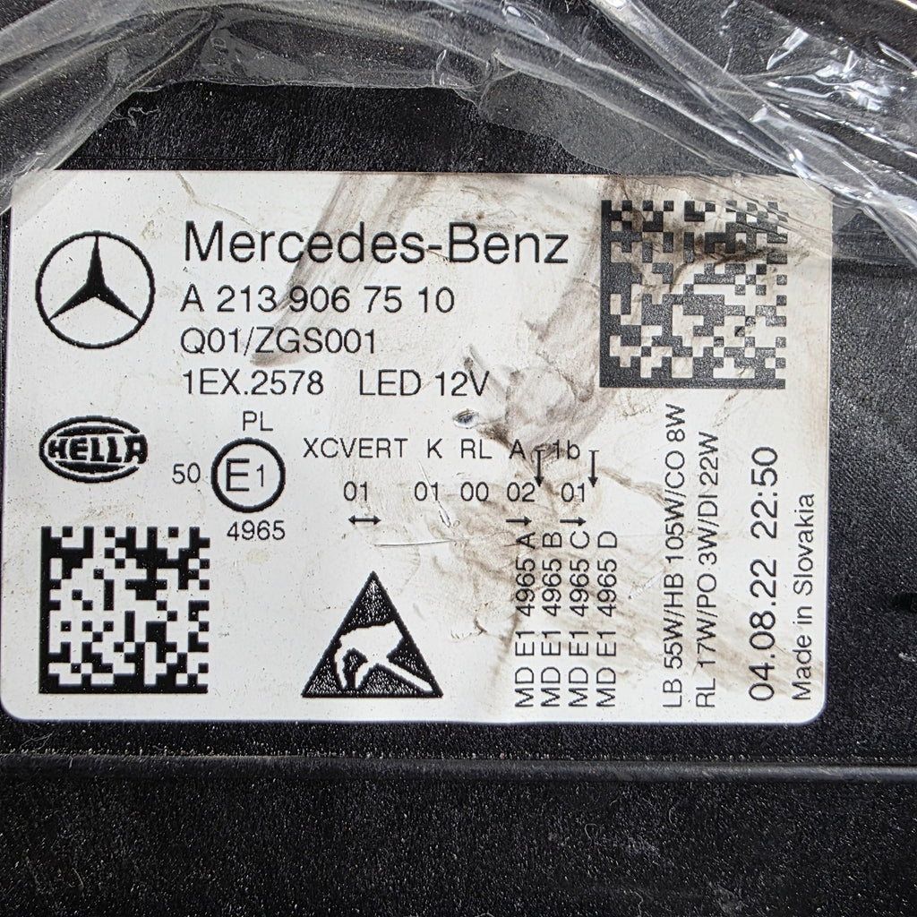 🚗Mercedes-Benz E-Class W213 FL MultiBeam LED LEFT USED OEM GENUINE A2139067510