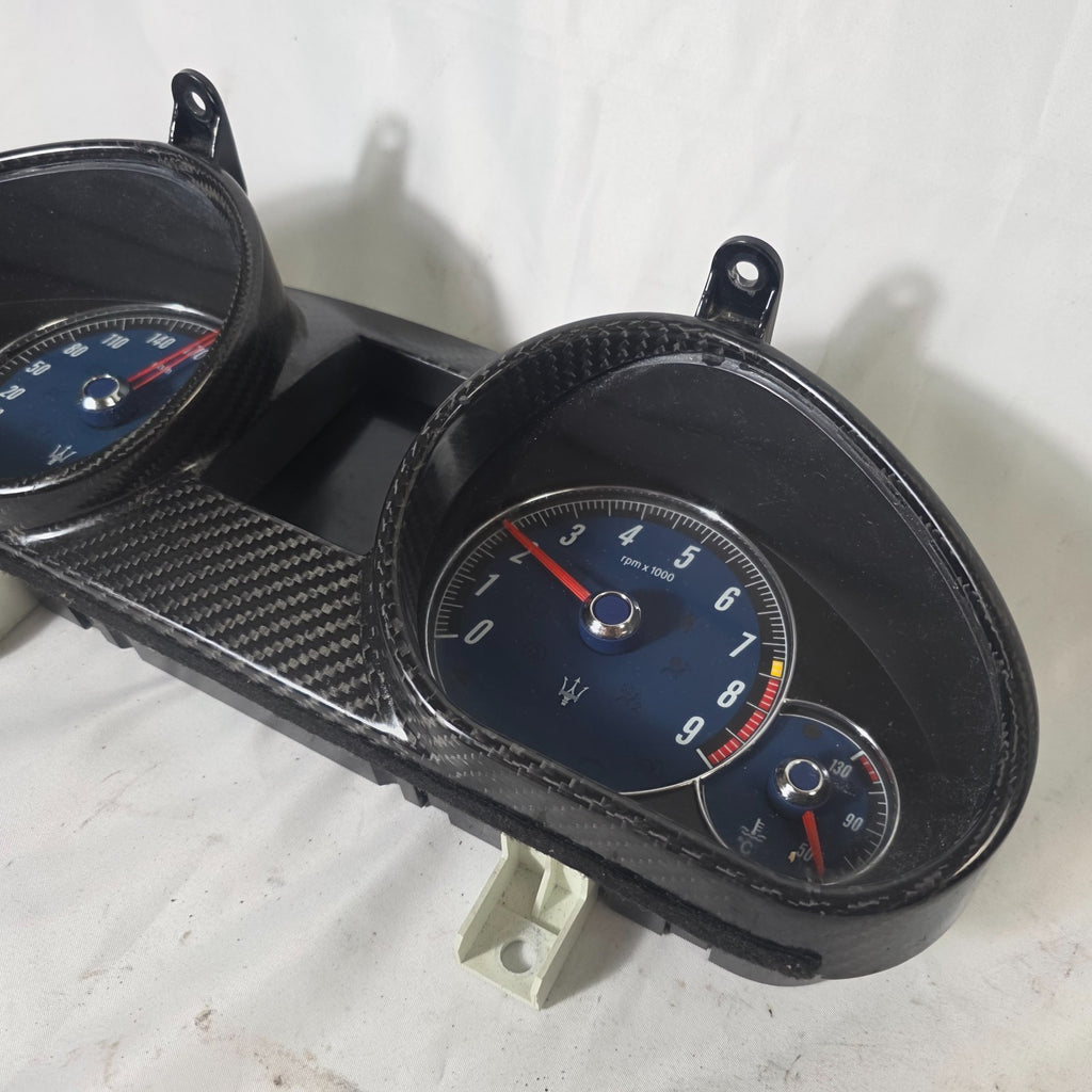 2008 - 2012 Maserati GranTurismo MC Front Carbon Fiber Instrument Cluster OEM