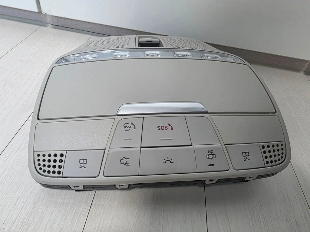 2017-2022 Mercedes E350 Gray Overhead Roof Mounted Lamp Console w/ Sunroof OEM