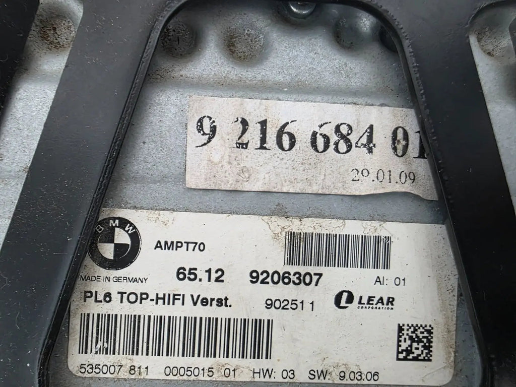 07-16 BMW E70 E89 E71 Amplifier Top Hifi Professional DSP X5 X6 AMP OEM 9206307