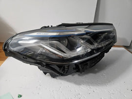 This image displays the right-side Laser headlight for BMW 5 Series G30, G31, and F90 LCI models, featuring OEM genuine quality with part number 9850588. This used original headlamp is designed for a precise fit on the facelifted (LCI) versions of the 5 Series, delivering advanced BMW Laserlight technology for superior visibility, performance, and modern styling