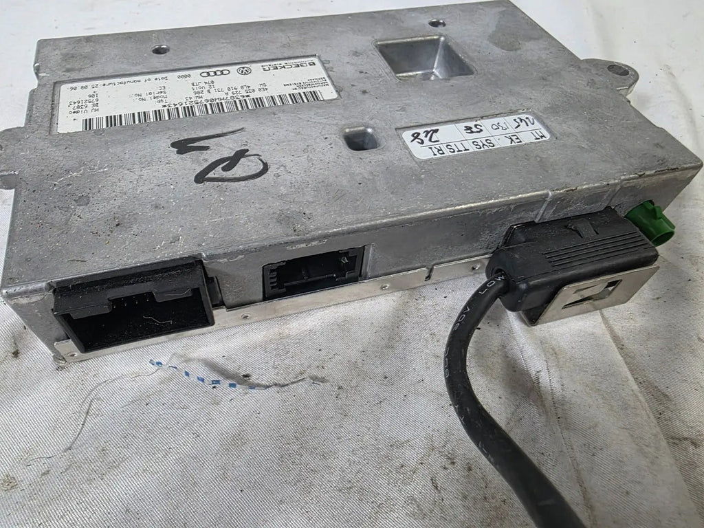 AUDI Q7 S5 GPS-TV NAVIGATION INFORMATION CONTROL MODULE & AUDIO AMP 4E0035729A