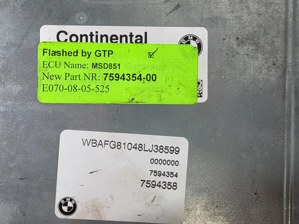 07-14 BMW E70 E71 X5 X6 X5M X6M MSD85 N63 S63 ECU DME Engine Control Unit OEM