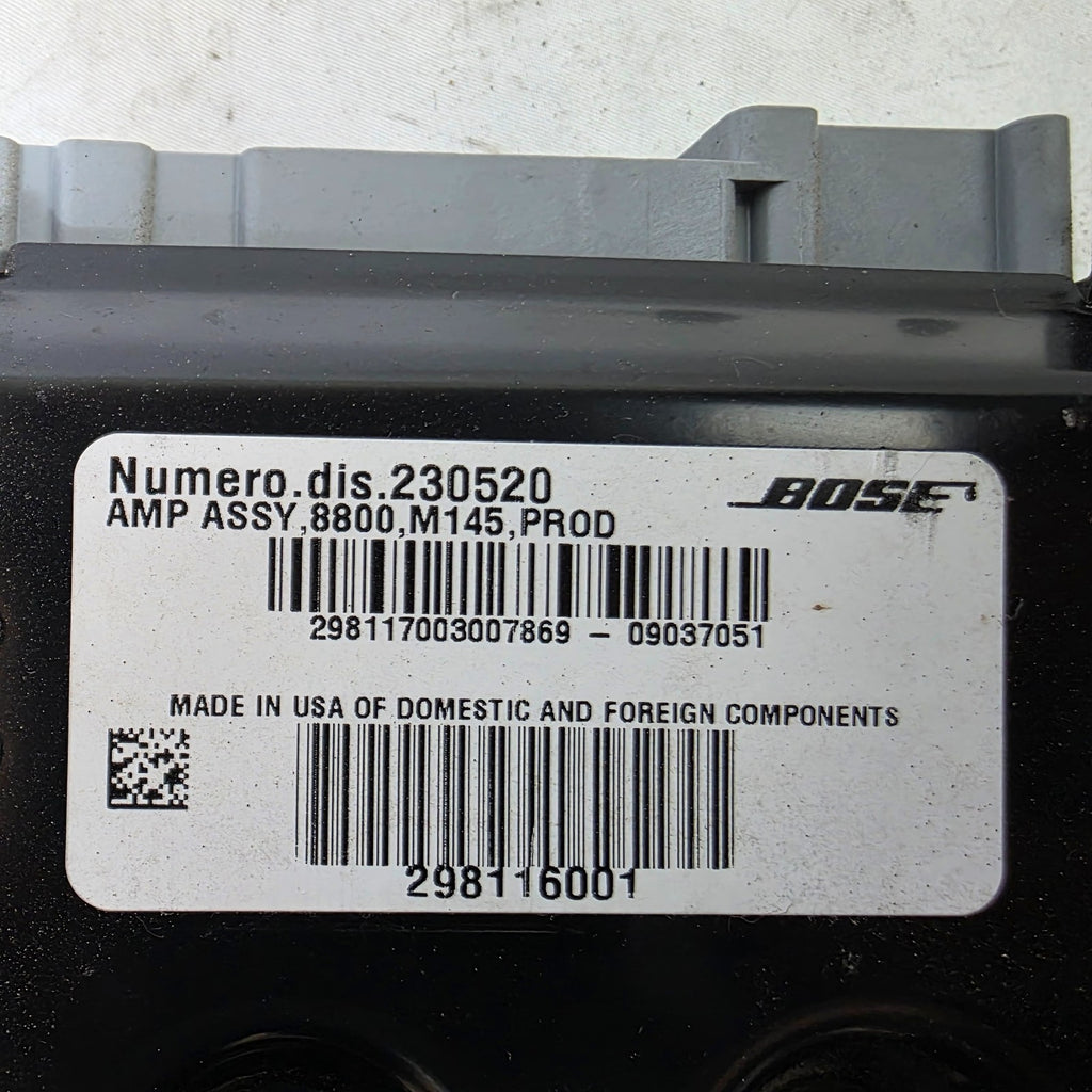 Maserati GranTurismo S M145 OEM Bose Audio Radio Amplifier Amp & Bracket 230520