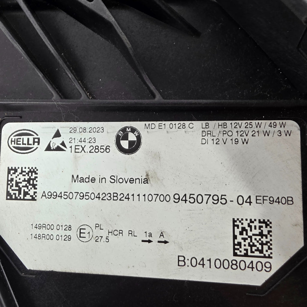 🚗🚗 BMW 3 Series G20 LCI, G21 LCI LED Headlight LEFT USED OEM GENUINE 9450795