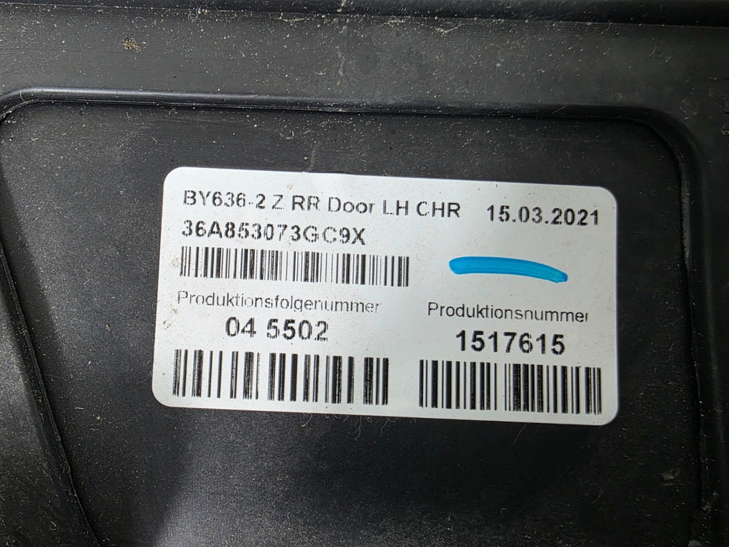 2016-20 BENTLEY BENTAYGA REAR LEFT DOOR TRIM MOLDING CLADDING OEM 36A853073