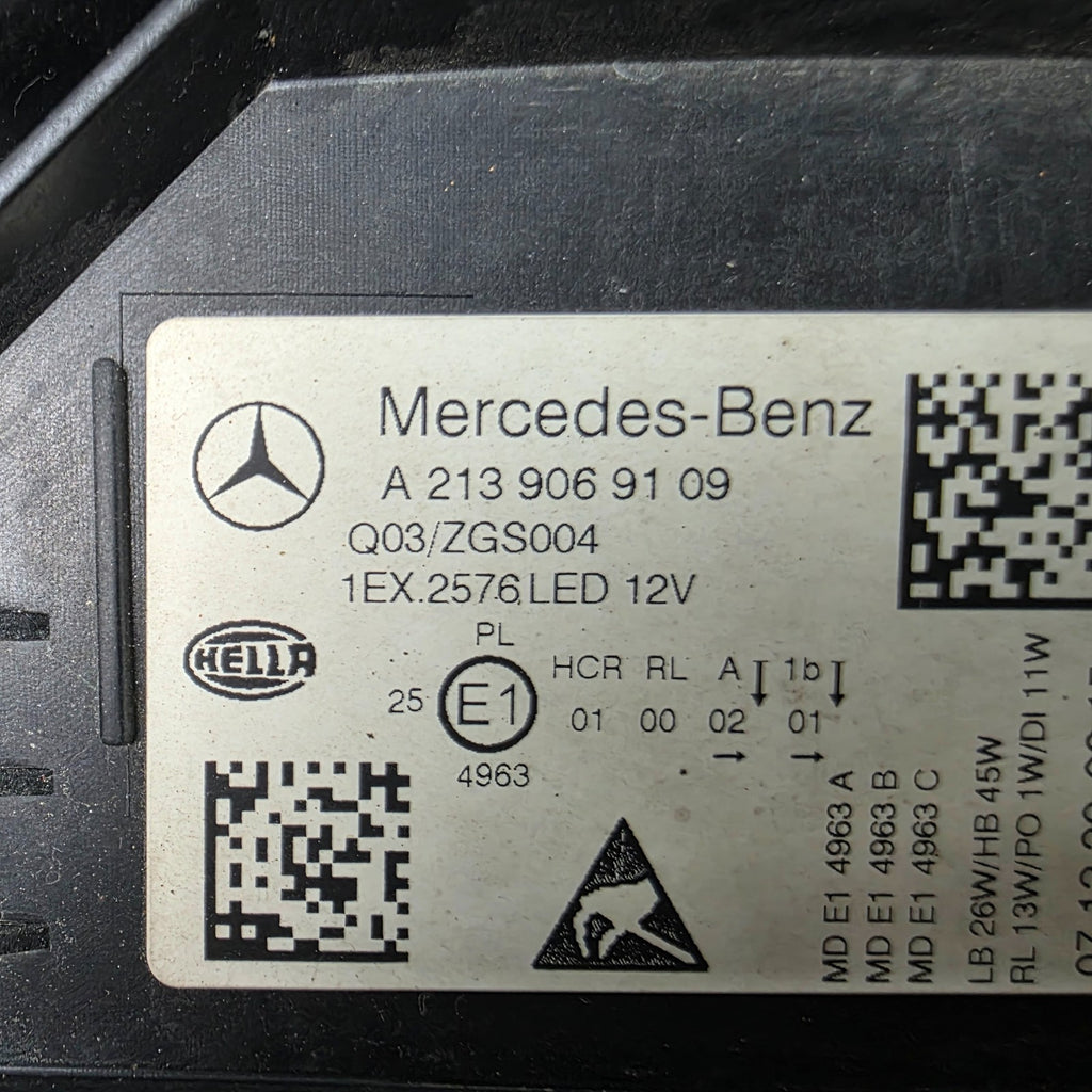🚗🚗 Mercedes-Benz E-Class W213 FL Full LED LEFT USED OEM GENUINE A2139069109