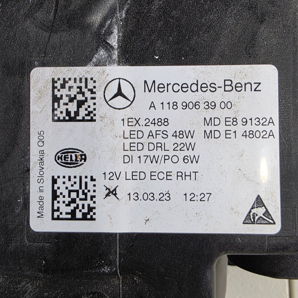 🚗 Mercedes-Benz CLA W118 LED High performance LEFT USED OEM GENUINE A1189063900