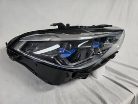 This image displays the right-side Laser headlight for BMW models X5 G05, X5 M F95, X6 G06, and X6 M F96, featuring OEM genuine quality with part number 5A27998. This used original headlamp delivers cutting-edge BMW Laserlight technology, offering enhanced night visibility, precise fitment, and a sleek, high-performance design tailored for these luxury SUV models.